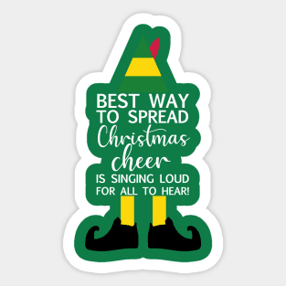 Christmas Elf Shirt - Connections Sticker